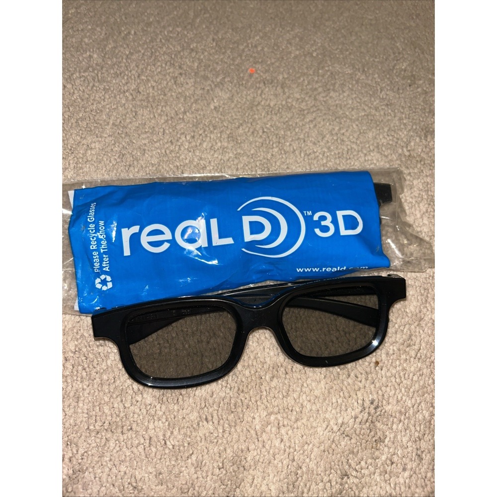RealD‎ 3D Glasses Black Frame Polarized Lens 2 pack